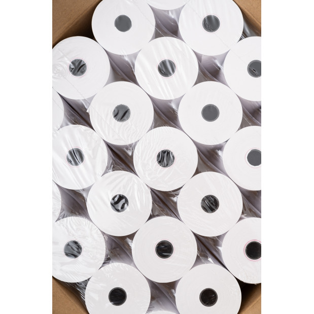 Caja x50 Rollos de Papel Termico 80x60 Caja x50 Rollos de Papel Termico 80x60